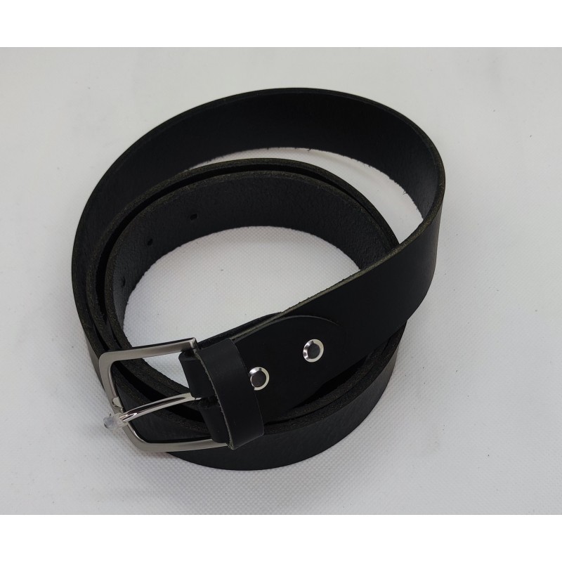 Ceinture Homme cuir véritable coloris noir