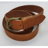 Ceinture Homme cuir véritable coloris cognac